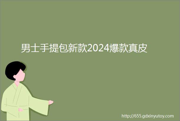 男士手提包新款2024爆款真皮