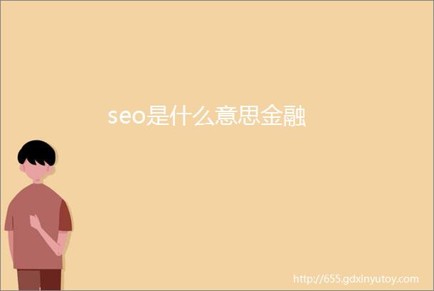 seo是什么意思金融